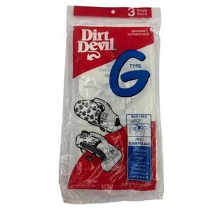Dirt Devil Type G Vacuum Bags (3-Pack) – Genuine OEM, Corded Hand Vac Models